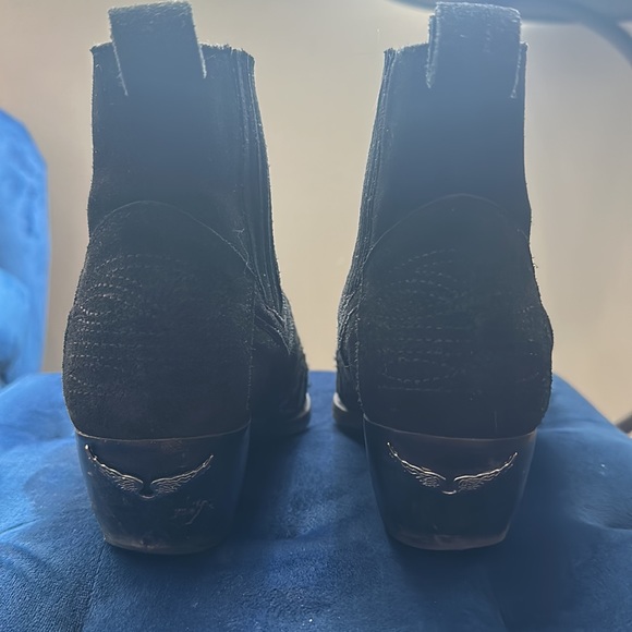 Zadig & Voltaire black western leather boots - Picture 4 of 5